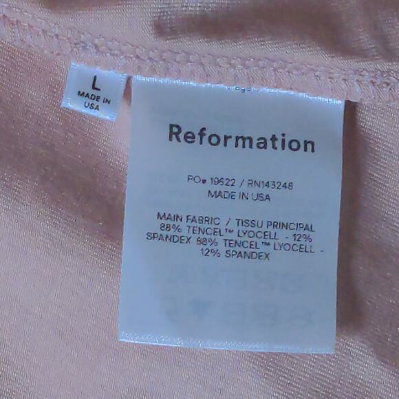 Reformation Blush Pink Avant Dress – Size L – NWT - Picture 5 of 9